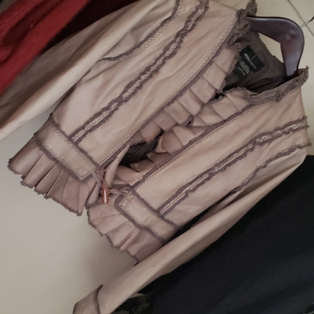 Leather coat